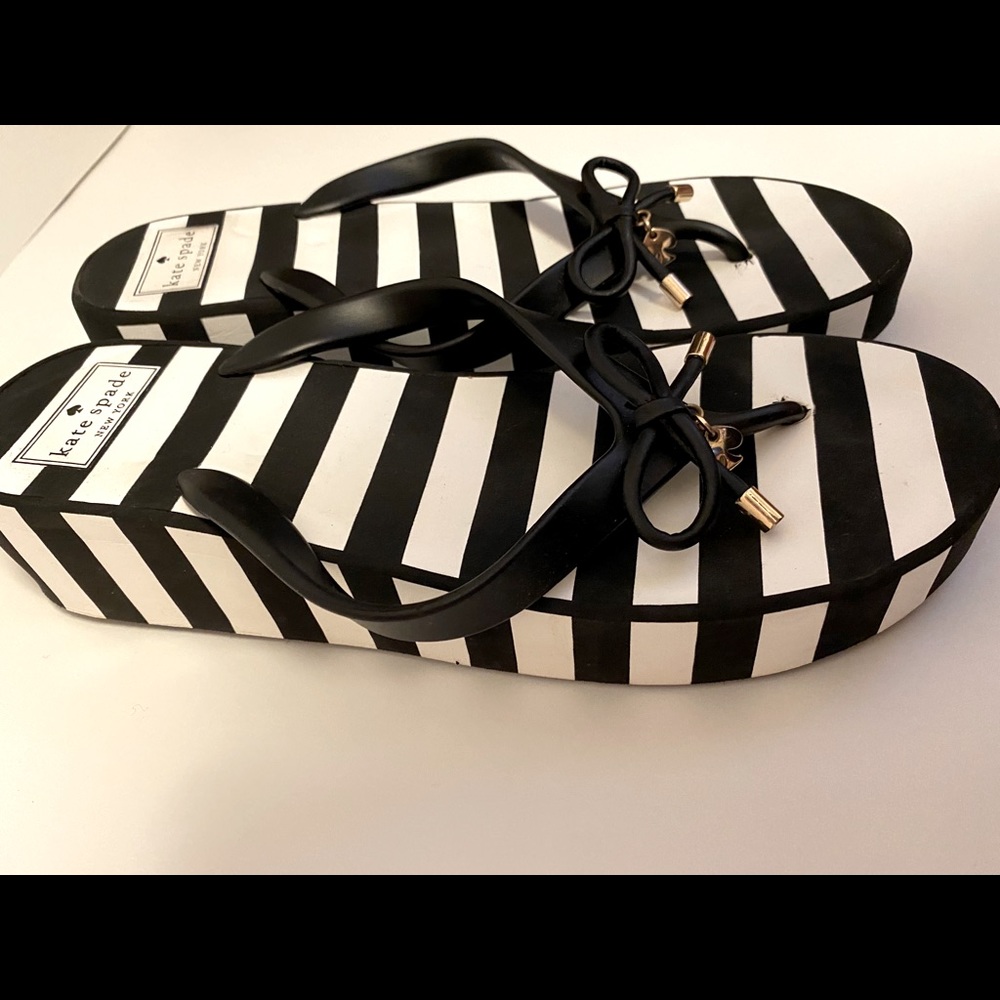 Kate Spade wedge flip flops